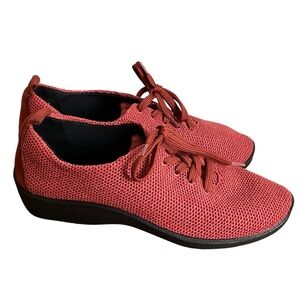 Arcopedico Net 3 Caldera Red Knit Textile Shoes, New in Box